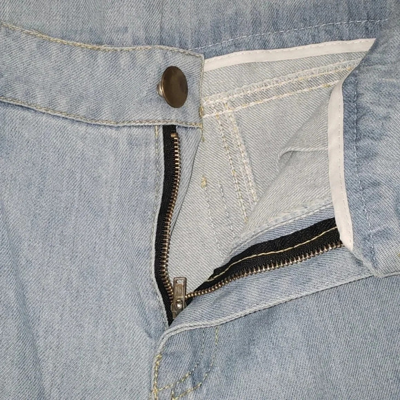 CHOIES Light Blue High Waisted Distressed Jeans - Picture 13 of 13